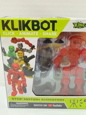 Zing Klikbot Axil Hero Red Action Figure New In Box